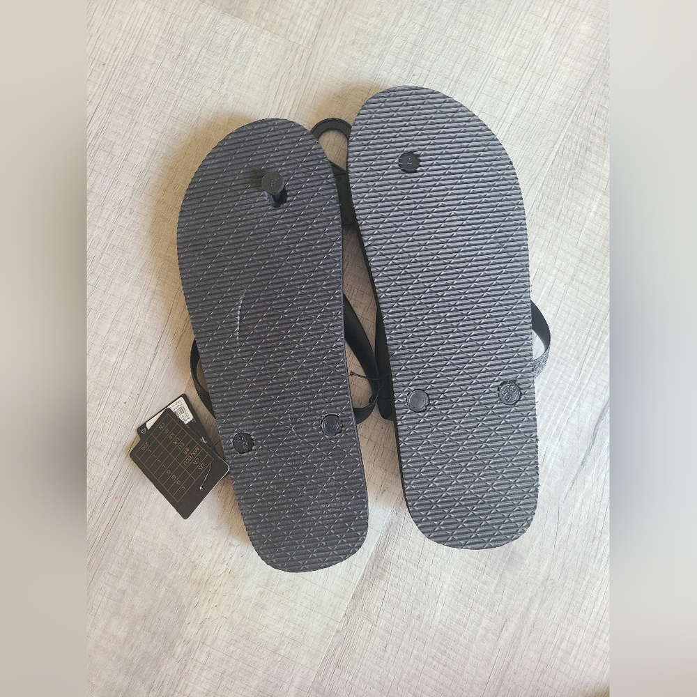 New Men's size striped beach Large slipper - Picture 3 of 4